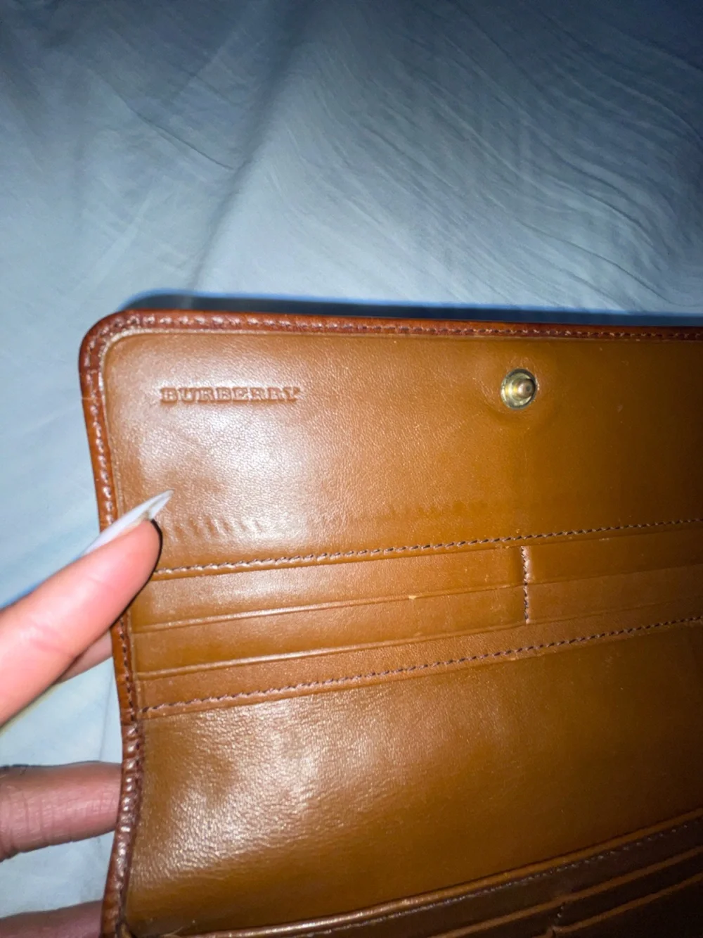 Burberry Leather Continental Wallet - Brown